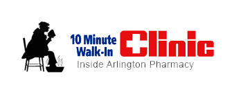 10 Minute Walk-in Clinic - Located in Arlington Pharmacy Logo