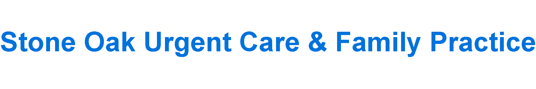 Stone Oak Urgent Care & Family Practice - Sudhir R. Gogu, DO, PhD, MBA Logo